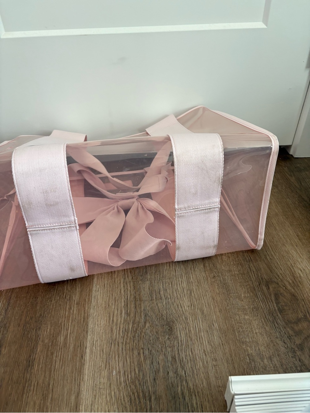 case-mate Pale Pink Clear Tote with Matching Pouch - Picture 4 of 5